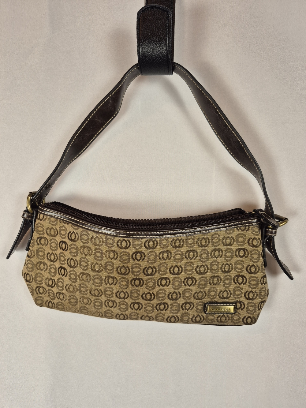VTG Y2k Minicci Brown Monogram Shoulder Bag